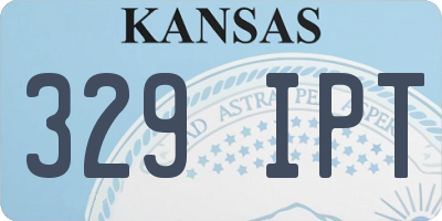 KS license plate 329IPT