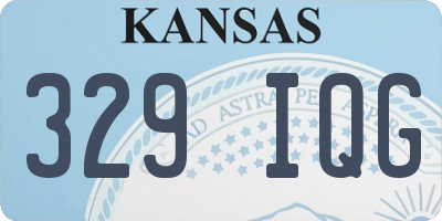 KS license plate 329IQG