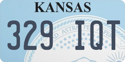 KS license plate 329IQT