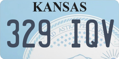 KS license plate 329IQV