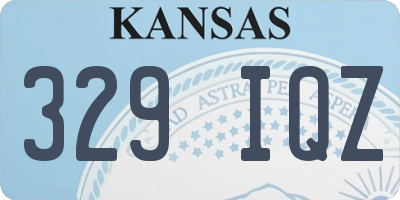 KS license plate 329IQZ