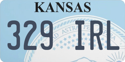 KS license plate 329IRL