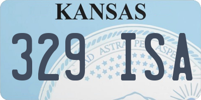 KS license plate 329ISA