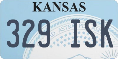 KS license plate 329ISK