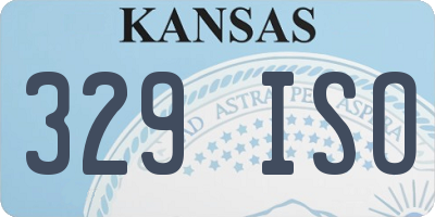 KS license plate 329ISO