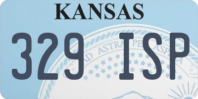 KS license plate 329ISP