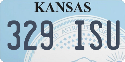 KS license plate 329ISU