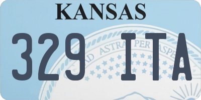 KS license plate 329ITA