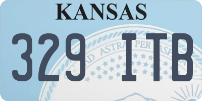 KS license plate 329ITB