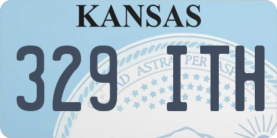 KS license plate 329ITH
