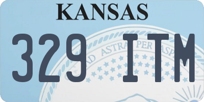 KS license plate 329ITM