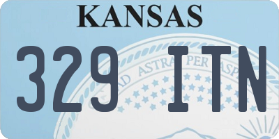 KS license plate 329ITN