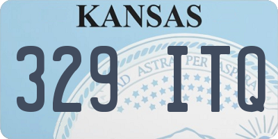 KS license plate 329ITQ