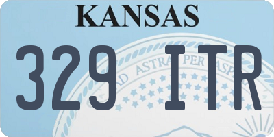 KS license plate 329ITR