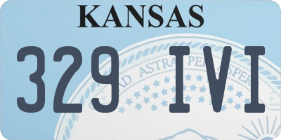 KS license plate 329IVI