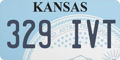 KS license plate 329IVT