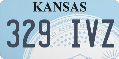 KS license plate 329IVZ