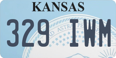 KS license plate 329IWM