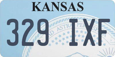 KS license plate 329IXF