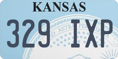 KS license plate 329IXP