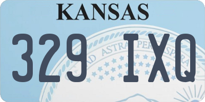 KS license plate 329IXQ