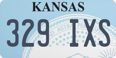 KS license plate 329IXS