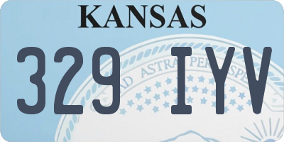 KS license plate 329IYV
