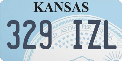 KS license plate 329IZL