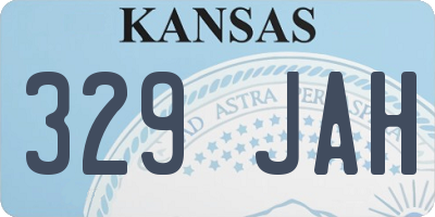 KS license plate 329JAH