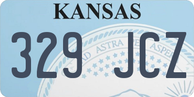 KS license plate 329JCZ