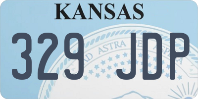 KS license plate 329JDP
