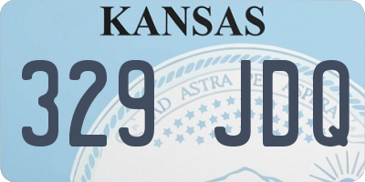 KS license plate 329JDQ