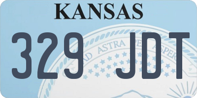 KS license plate 329JDT