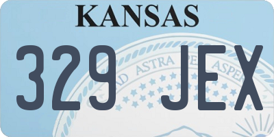 KS license plate 329JEX