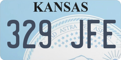 KS license plate 329JFE