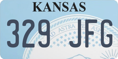 KS license plate 329JFG