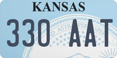 KS license plate 330AAT