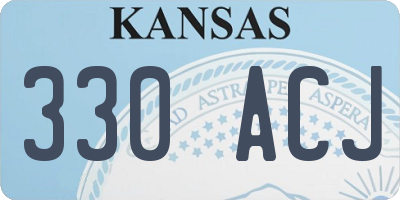 KS license plate 330ACJ