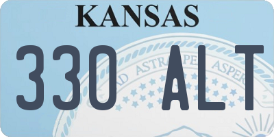 KS license plate 330ALT