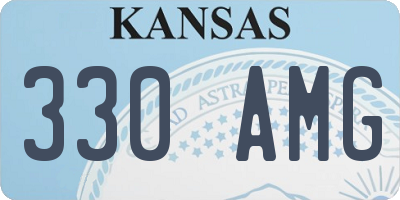 KS license plate 330AMG