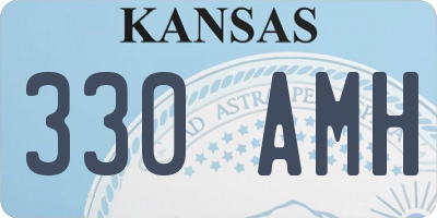 KS license plate 330AMH