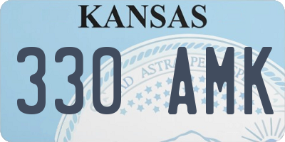 KS license plate 330AMK