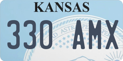 KS license plate 330AMX