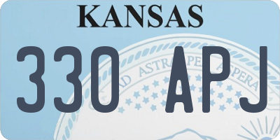 KS license plate 330APJ
