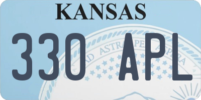 KS license plate 330APL