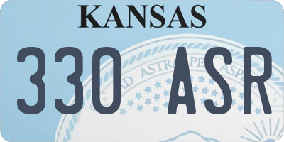 KS license plate 330ASR