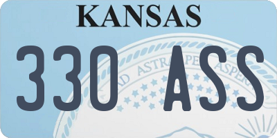 KS license plate 330ASS