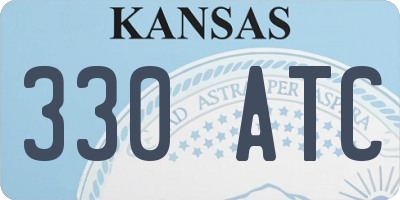 KS license plate 330ATC