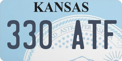 KS license plate 330ATF