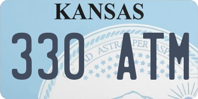 KS license plate 330ATM